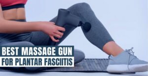 Person using a massage gun
